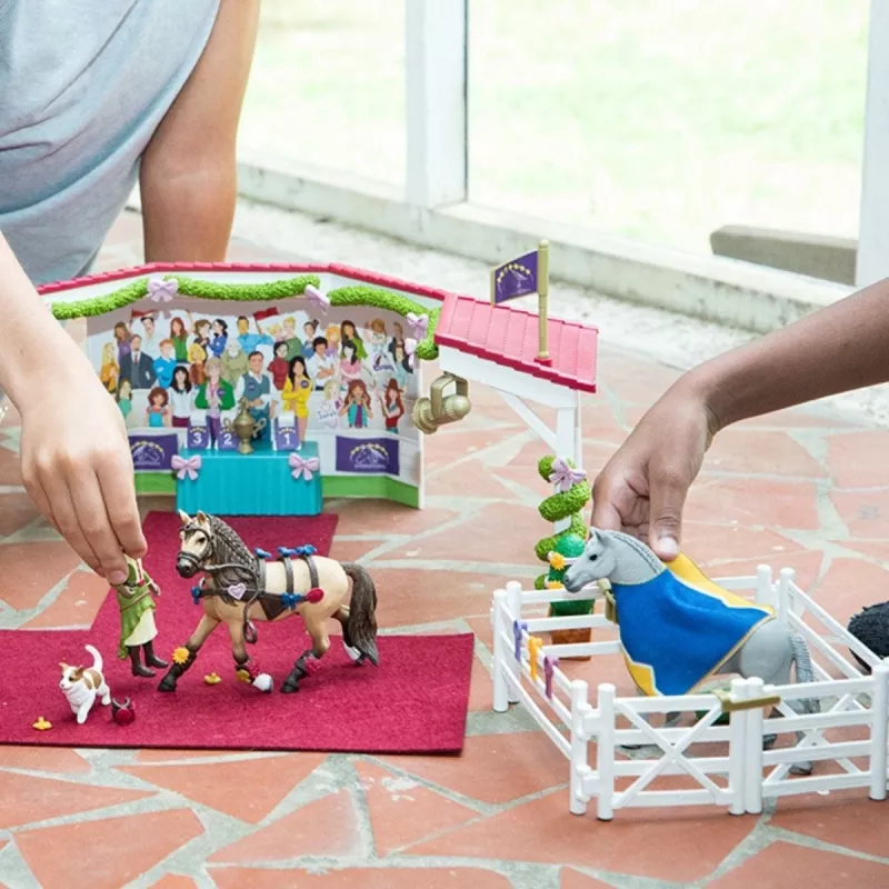 Lauku sēta Schleich HORSE CLUB Lielā zirgu izstāde