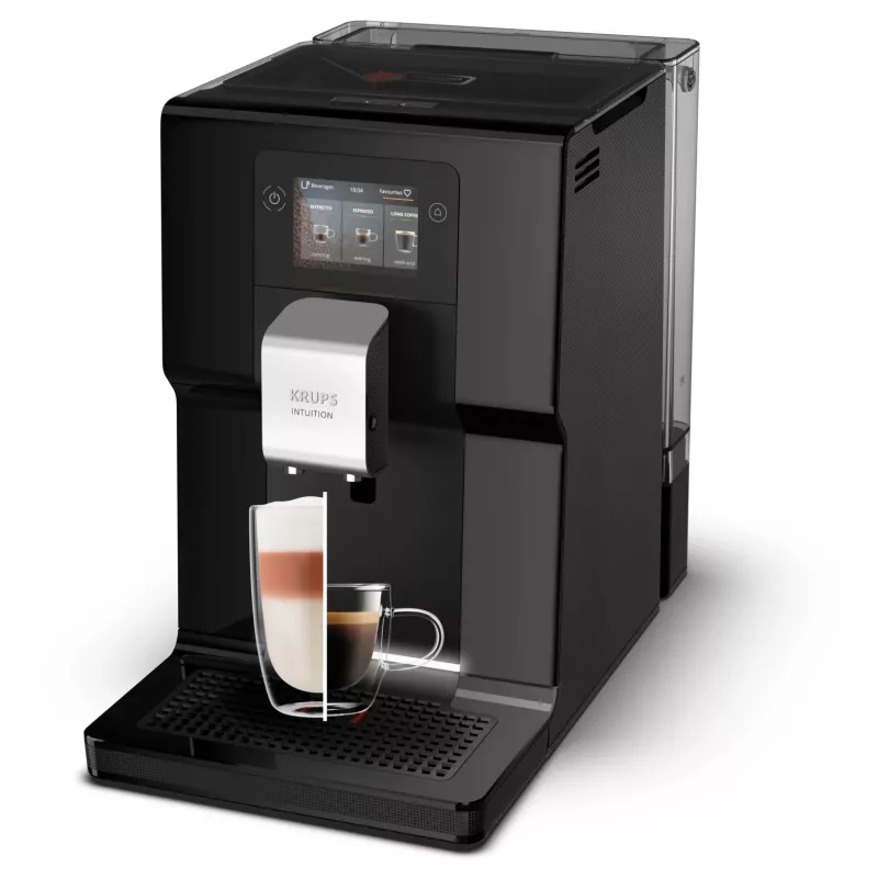 Krups Intuition Preference EA8738 pilnībā automātisks kafijas automāts, 3 l, melns