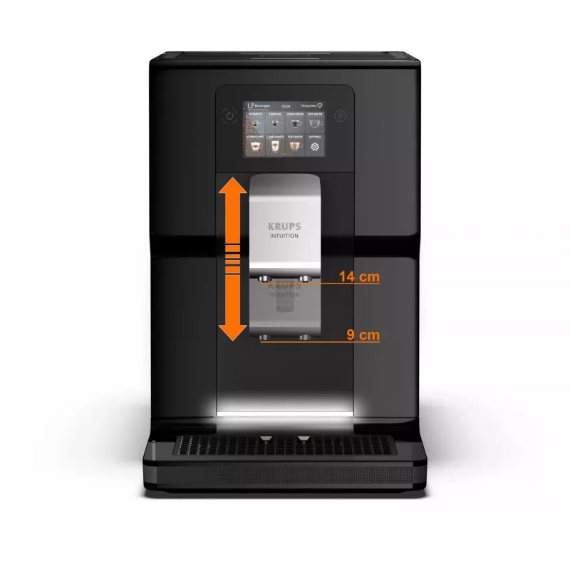 Krups Intuition Preference EA8738 pilnībā automātisks kafijas automāts, 3 l, melns