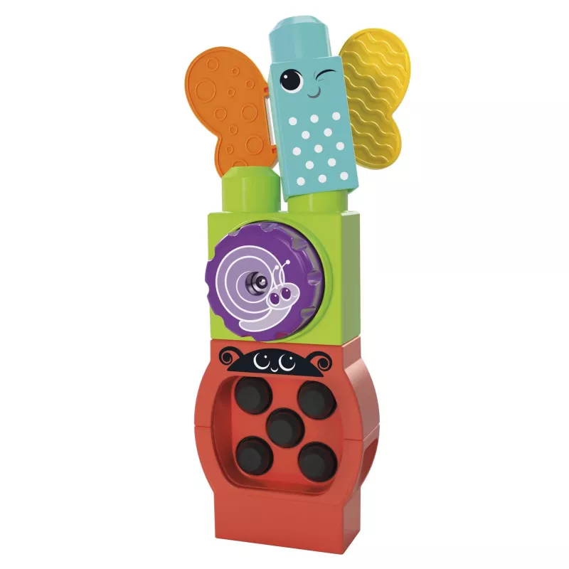 Būvēšanas komplekts MEGA BLOKS Move 'n Groove Caterpillar no MATTEL — 30 gabali, plastmasa, daudzkrāsains, vecums 1+