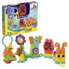 Būvēšanas komplekts MEGA BLOKS Move 'n Groove Caterpillar no MATTEL — 30 gabali, plastmasa, daudzkrāsains, vecums 1+