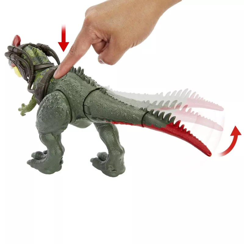 Jurassic World GIGANTIC TRACKERS Sinotyrannus zaļš sarkans plastmasa 4+