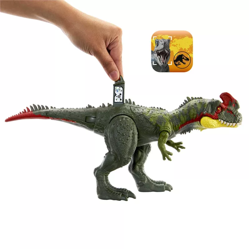 Jurassic World GIGANTIC TRACKERS Sinotyrannus zaļš sarkans plastmasa 4+