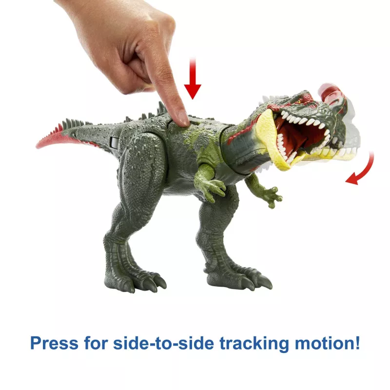 Jurassic World GIGANTIC TRACKERS Sinotyrannus zaļš sarkans plastmasa 4+