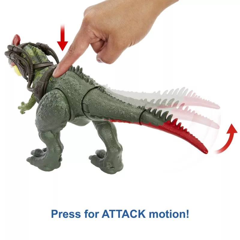 Jurassic World GIGANTIC TRACKERS Sinotyrannus zaļš sarkans plastmasa 4+
