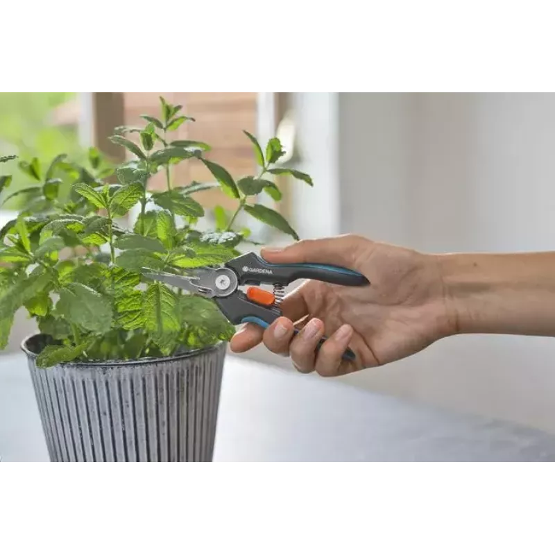 Atzarošanas šķēres Gardena GripCut 12213-20 Plastmasas rokturis Melns Zaļš Nerūsējošā tērauda asmens