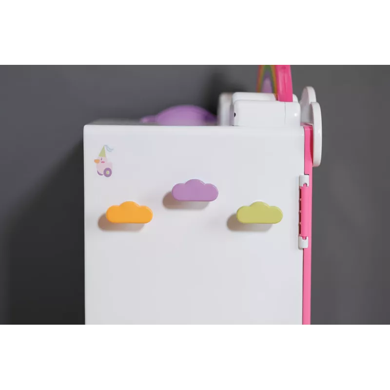 Leļļu skapis zapf creation BABY born Rainbow Wardrobe — lellēm, gaismas efekti, nepieciešamas 3×AAA baterijas, ieteicamais vecums 3+