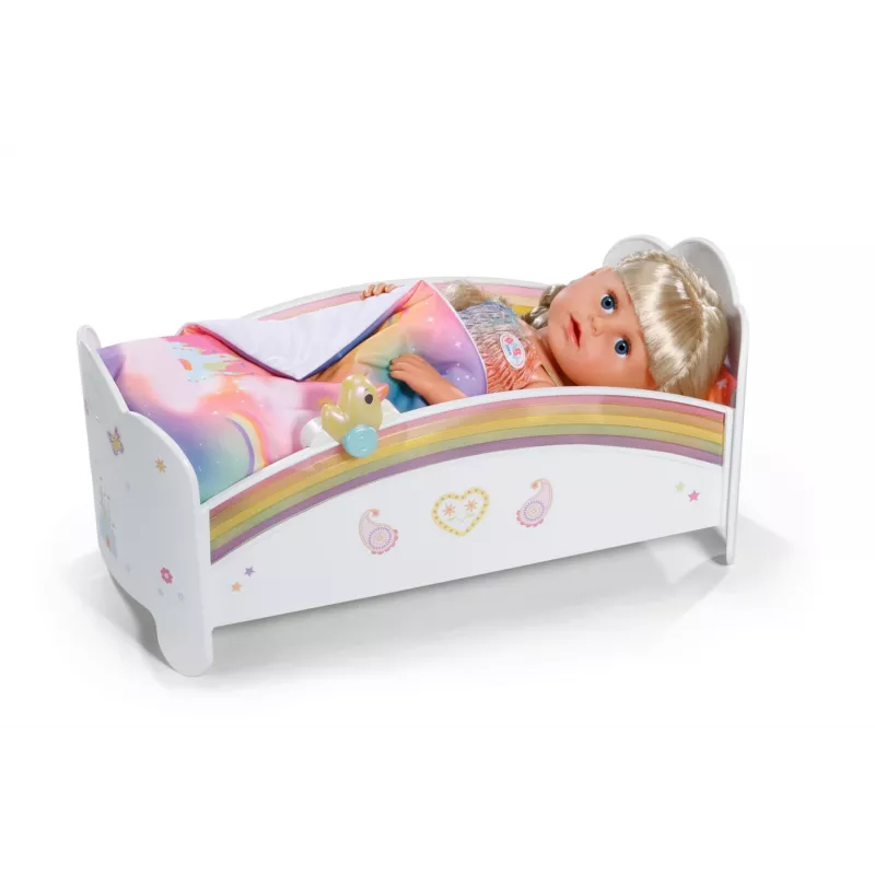 Leļļu gultiņa ZAPF creation BABY born Rainbow Bed 835999 43 cm lellēm