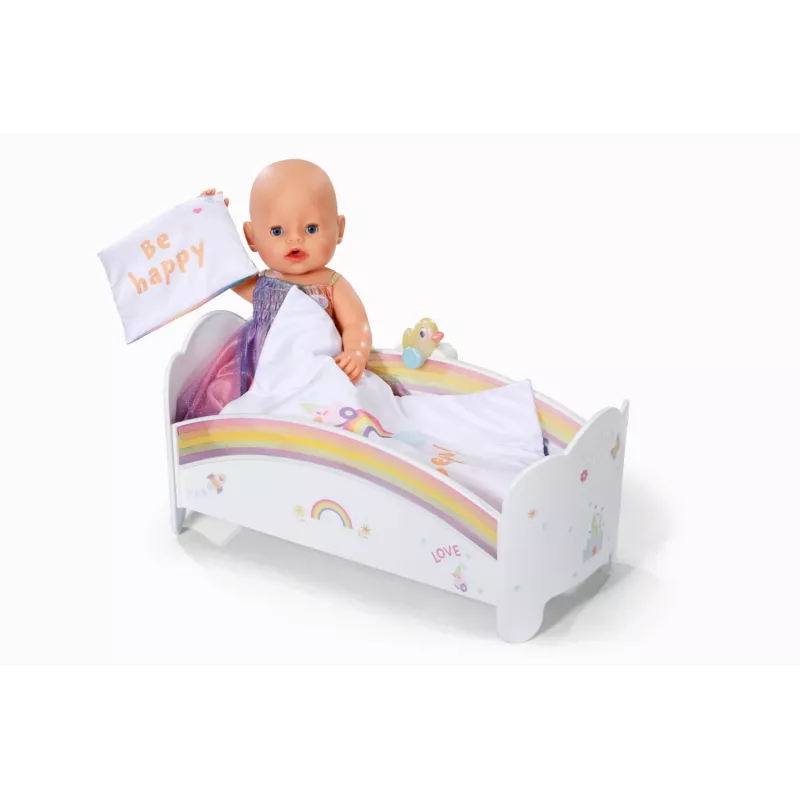 Leļļu gultiņa ZAPF creation BABY born Rainbow Bed 835999 43 cm lellēm