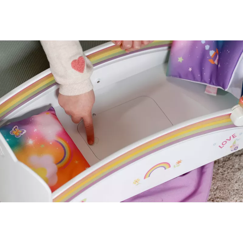 Leļļu gultiņa ZAPF creation BABY born Rainbow Bed 835999 43 cm lellēm