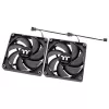 THERMALTAKE datora dzesēšanas ventilators - CT140 - 14cm - melns - 2 gab.