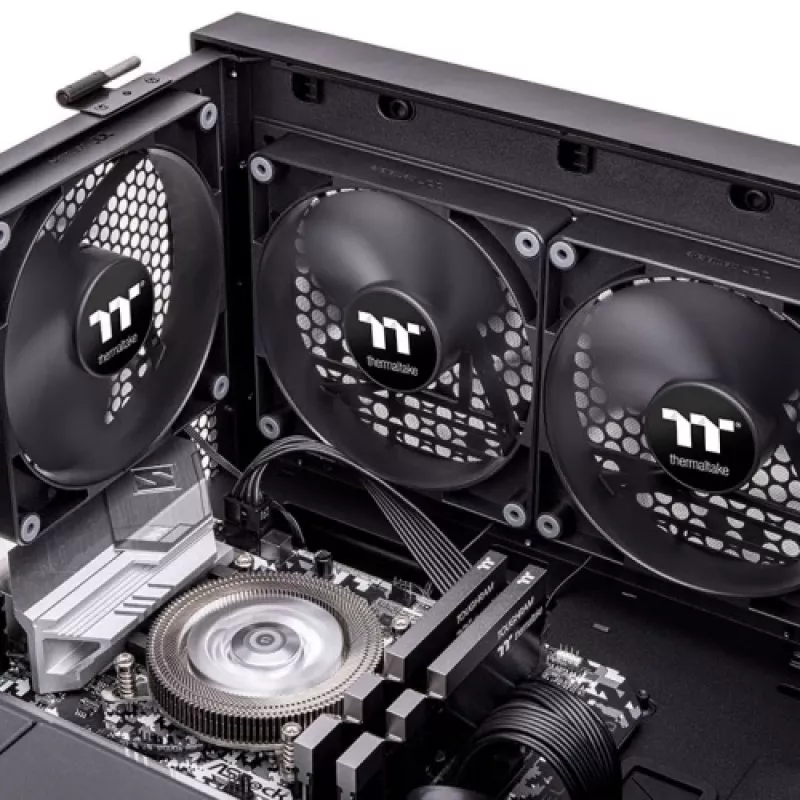 THERMALTAKE datora dzesēšanas ventilators - CT140 - 14cm - melns - 2 gab.