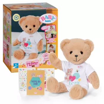 Mīkstā rotaļlieta zapf creation BABY born Singing Teddy 837962 — plīša dziedošais lācītis lellēm