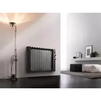 Radiatora telpas sildītājs De’Longhi HMP 1000, vizlas elements, 1000 W, melns, izmantošanai uz grīdas, telpām līdz 60 m³