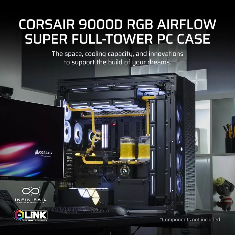 CORSAIR datora korpuss - 9000D RGB Airflow Super pilntornis