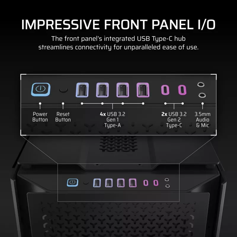 CORSAIR datora korpuss - 9000D RGB Airflow Super pilntornis