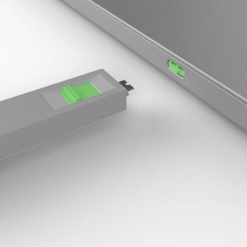 Porta bloķētāja atslēga Lindy USB Type C Port Blocker Key Pack of 4 zaļa