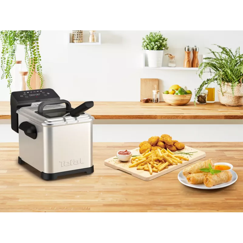 Tefal Family Pro FR507D Single 4 L brīvi stāvoša 2400 W fritieris Nerūsējošais tērauds
