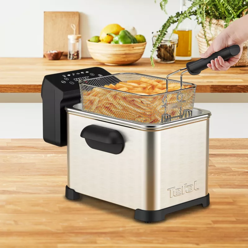 Tefal Family Pro FR507D Single 4 L brīvi stāvoša 2400 W fritieris Nerūsējošais tērauds