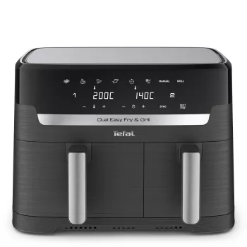 Tefal Dual Easy Fry & Grill EY905B Double 8.3 L stacionārā 2700 W karstā gaisa fritiere pelēka