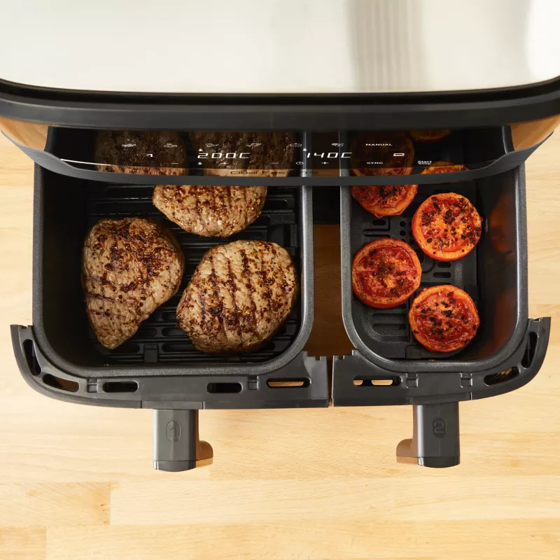 Tefal Dual Easy Fry & Grill EY905B Double 8.3 L stacionārā 2700 W karstā gaisa fritiere pelēka