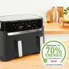 Tefal Dual Easy Fry & Grill EY905B Double 8.3 L stacionārā 2700 W karstā gaisa fritiere pelēka