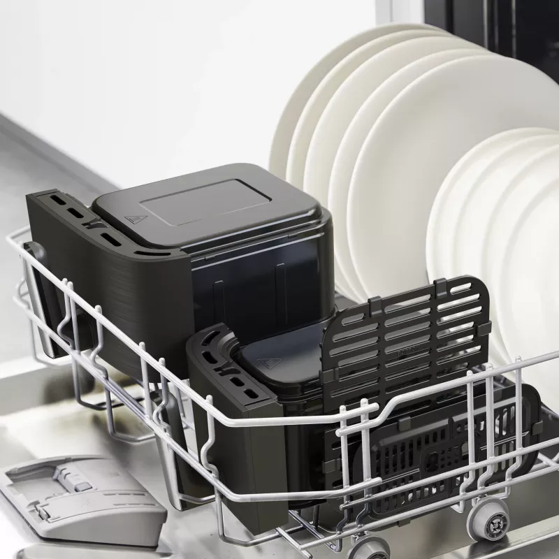 Tefal Dual Easy Fry & Grill EY905B Double 8.3 L stacionārā 2700 W karstā gaisa fritiere pelēka