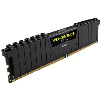 CORSAIR atmiņa 16GB DDR4 2400MHz nebuferēta 16-16-16-39 Vengeance Low Profilex melns siltumaizkliedētājs