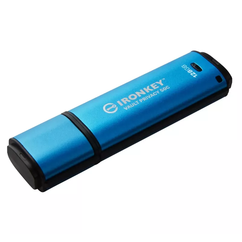 Kingston Technology IronKey 128 GB USB-C Vault Privacy 50C AES-256 šifrēšana, FIPS 197