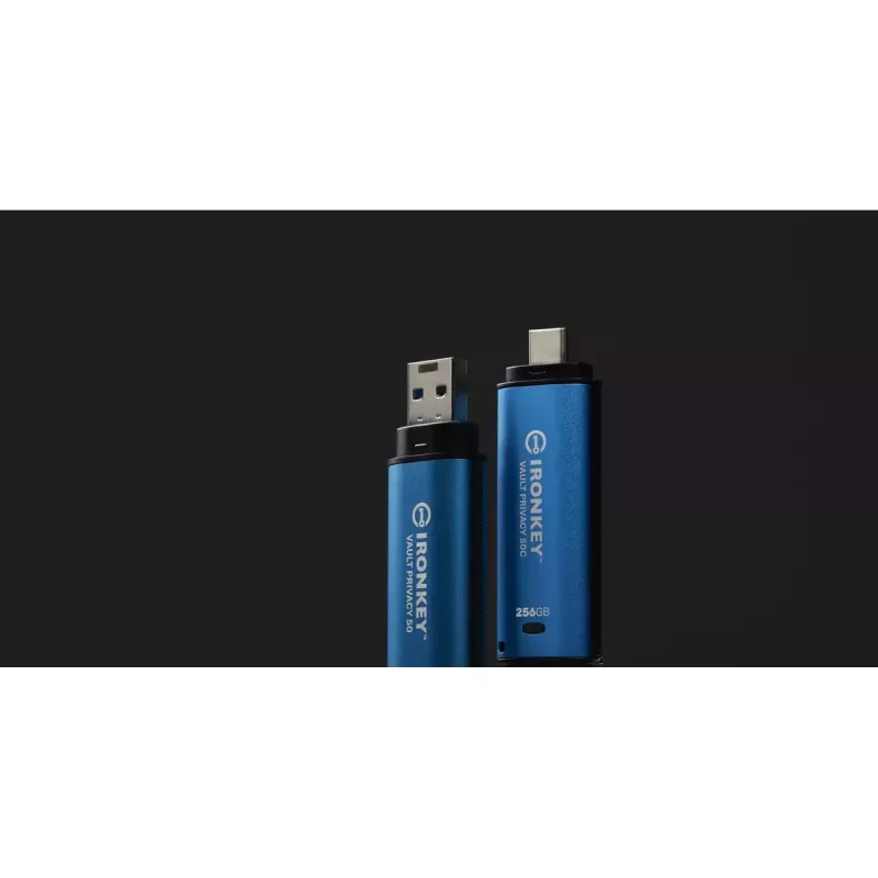 Kingston Technology IronKey 256 GB USB-C Vault Privacy 50C AES-256 šifrēts, FIPS 197