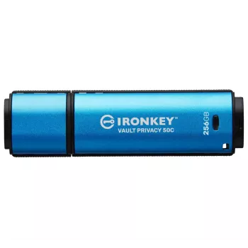 Kingston Technology IronKey 256 GB USB-C Vault Privacy 50C AES-256 šifrēts, FIPS 197