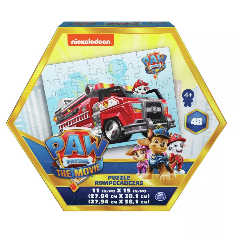 Spēles PAW Patrol: Filma, 48 gabalu puzle bērniem no 4 gadu vecuma, Chase
