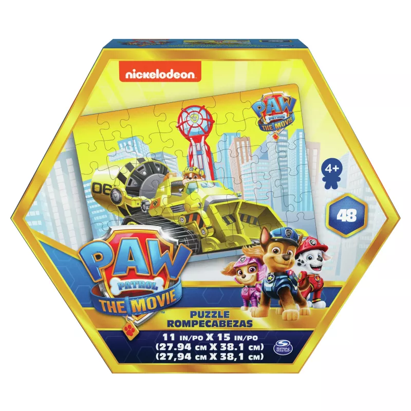 Spēles PAW Patrol: Filma, 48 gabalu puzle bērniem no 4 gadu vecuma, Chase