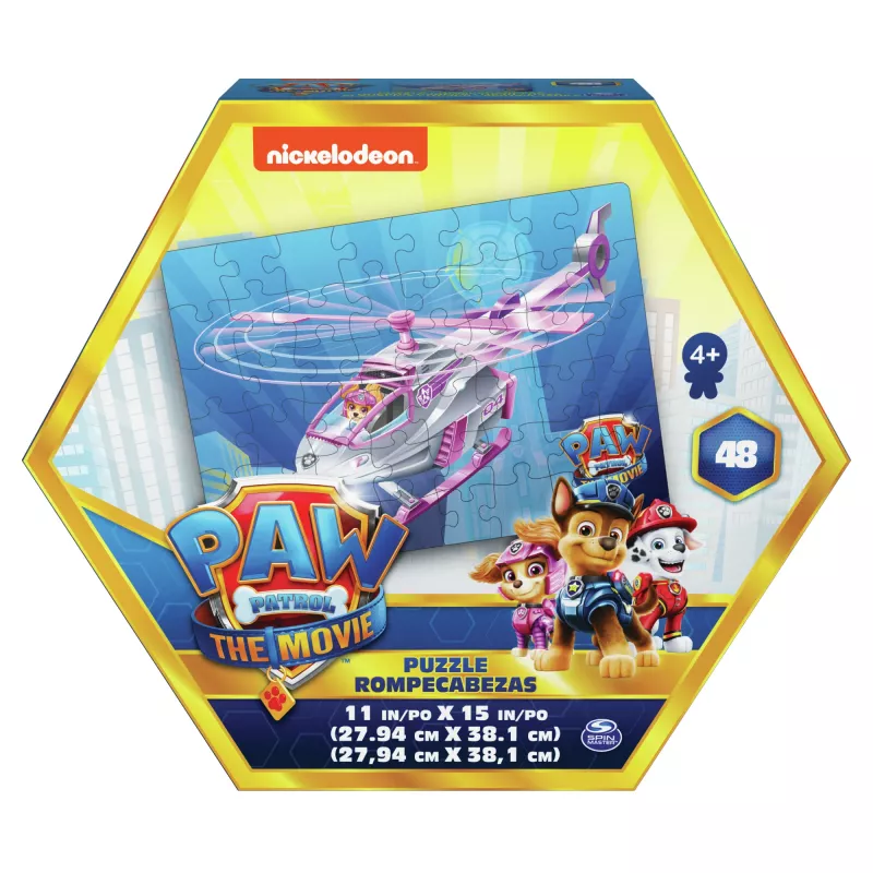Spēles PAW Patrol: Filma, 48 gabalu puzle bērniem no 4 gadu vecuma, Chase