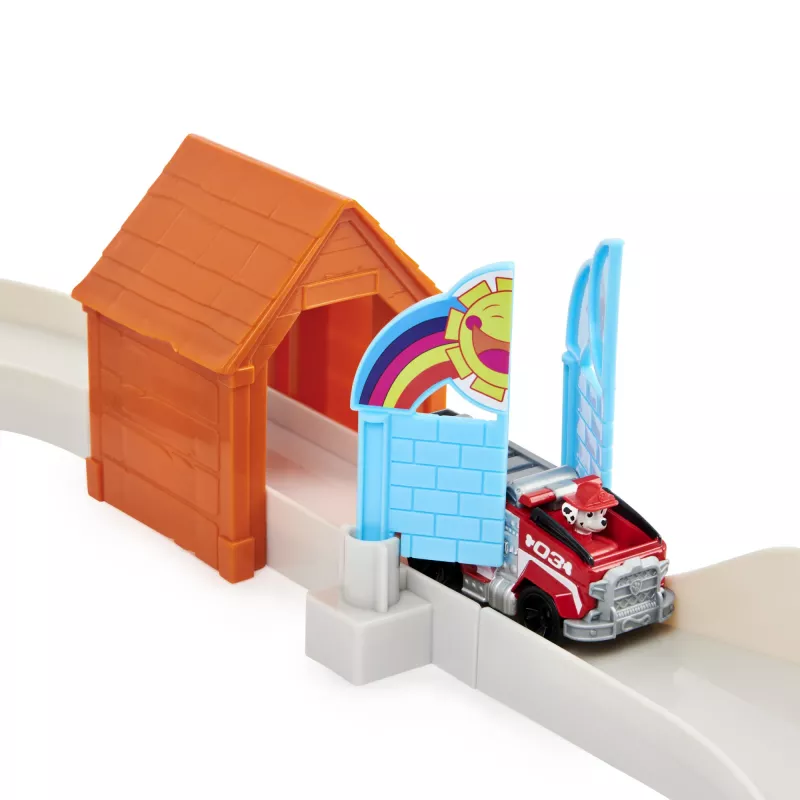 PAW Patrol , True Metal Total City Rescue Movie Track Set ar ekskluzīvo Marshall transportlīdzekli, mērogā 1:55, rotaļlietas bērniem no 3 gadu vecuma