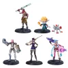 League of Legends, Duālo pilsētu komplekts ar ekskluzīvām Jinx, Heimerdinger, Vi, Caitlyn un Ekko, 4 collu kolekcionējamām figūrām, aksesuāriem, no 12 gadu vecuma