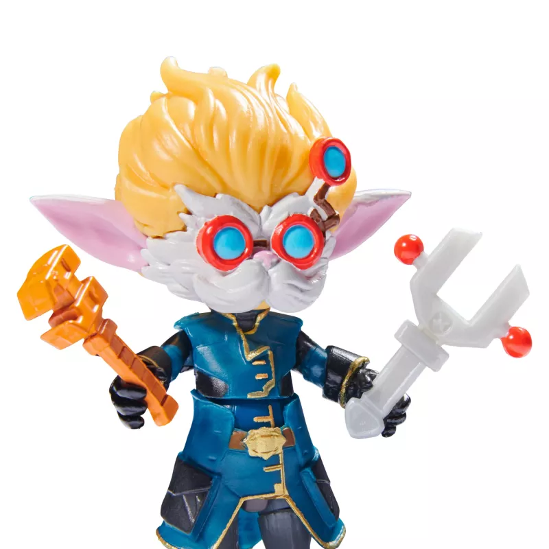League of Legends, Duālo pilsētu komplekts ar ekskluzīvām Jinx, Heimerdinger, Vi, Caitlyn un Ekko, 4 collu kolekcionējamām figūrām, aksesuāriem, no 12 gadu vecuma