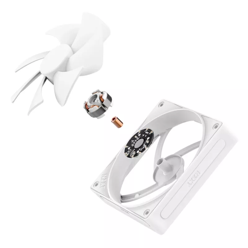 NZXT Dzesēšanas Ventilators F120p 120mm Balts Statiskais Spiediens
