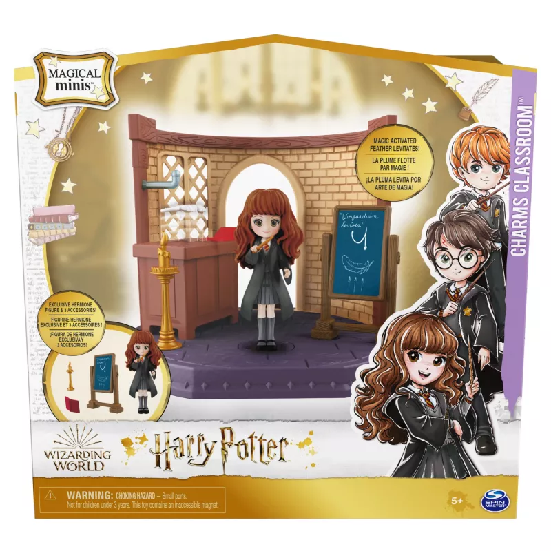 Wizarding World Harijs Poters, Burvestību klase Magical Minis ar ekskluzīvu Hermiones Grendžeras figūriņu un piederumiem, bērnu rotaļlietas vecumam no 5 gadiem