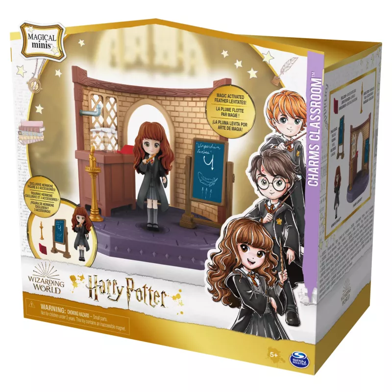 Wizarding World Harijs Poters, Burvestību klase Magical Minis ar ekskluzīvu Hermiones Grendžeras figūriņu un piederumiem, bērnu rotaļlietas vecumam no 5 gadiem