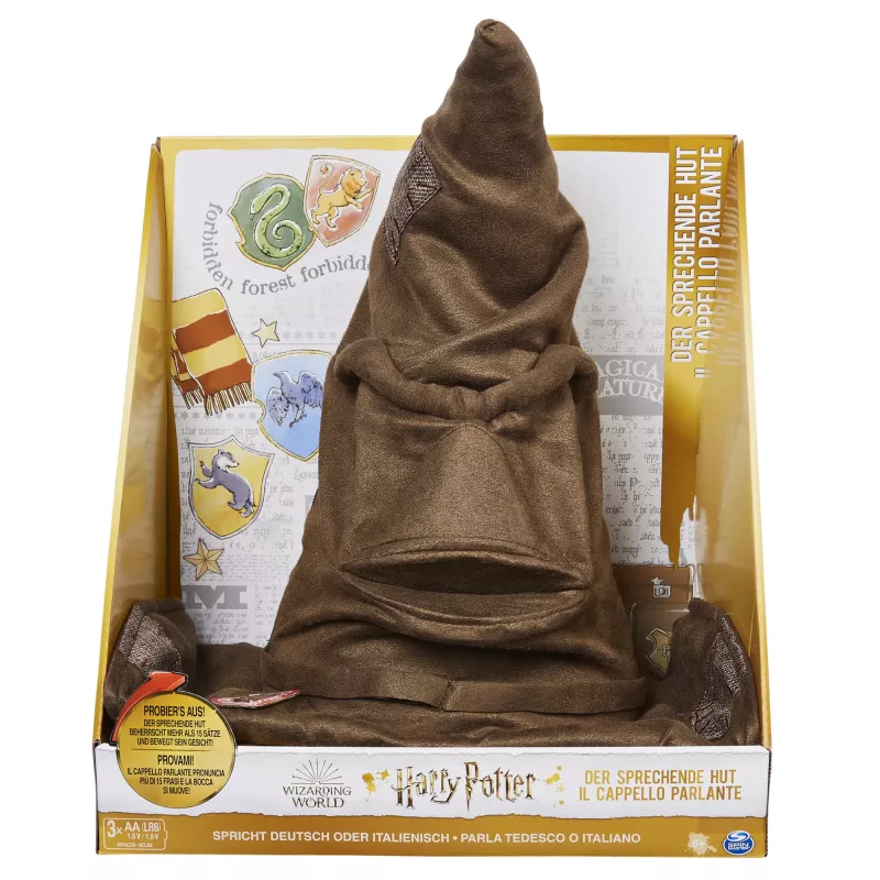 Wizarding World Harijs Poters, runājošā Šķirošanas cepure ar 15 frāzēm iztēles rotaļām, bērnu rotaļlietas no 5 gadu vecuma