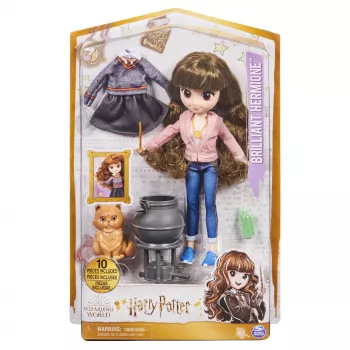 Wizarding World Harry Potter, 8 collu izcilā Hermiones Grendžeras lelle ar 5 aksesuāriem un 2 tērpiem, dāvanu komplekts, rotaļlietas bērniem no 6 gadu vecuma