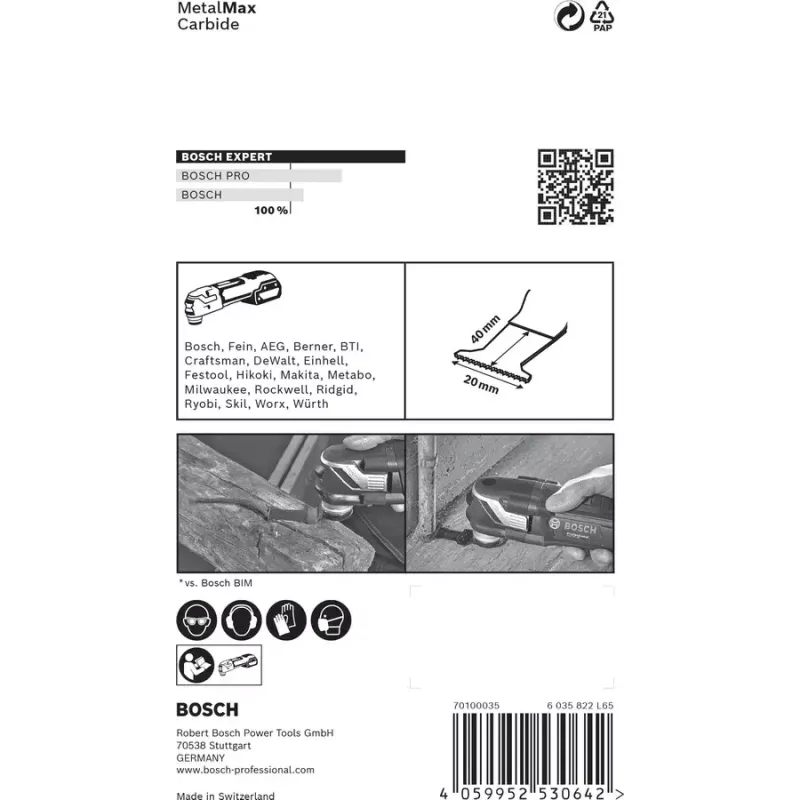 Bosch 2 608 900 012 daudzfunkciju instrumenta piederums Iegremdējamais griezējasmens
