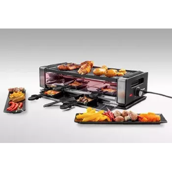 Unold 48730 rakletes grils 8 personām 1200 W melns, nerūsējošais tērauds