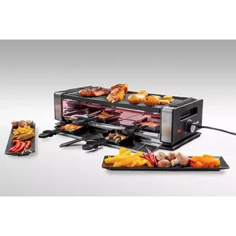 Unold 48730 rakletes grils 8 personām 1200 W melns, nerūsējošais tērauds