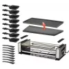 Unold 48730 rakletes grils 8 personām 1200 W melns, nerūsējošais tērauds