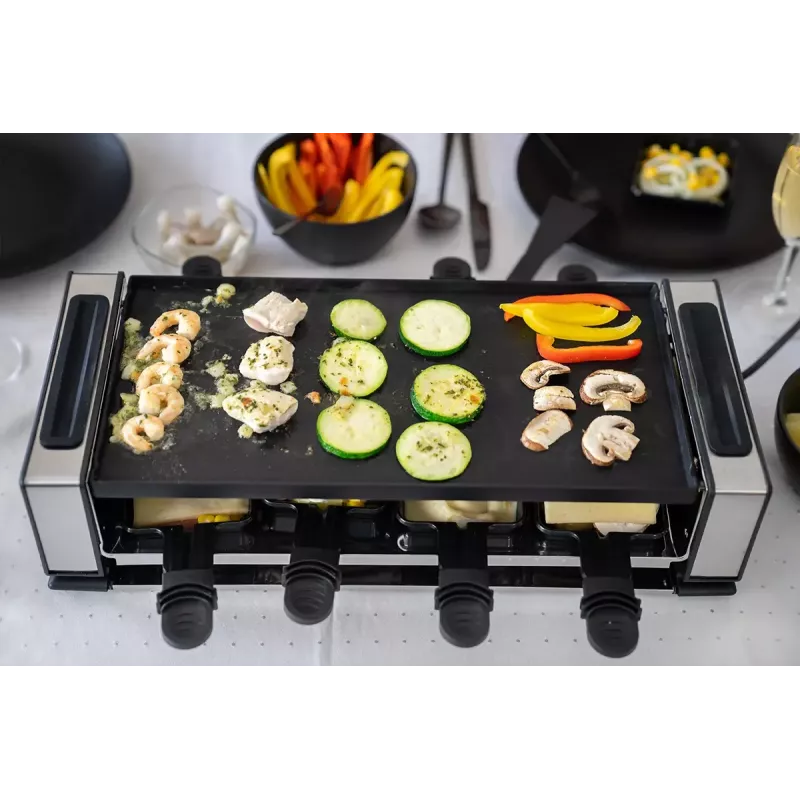 Unold 48730 rakletes grils 8 personām 1200 W melns, nerūsējošais tērauds