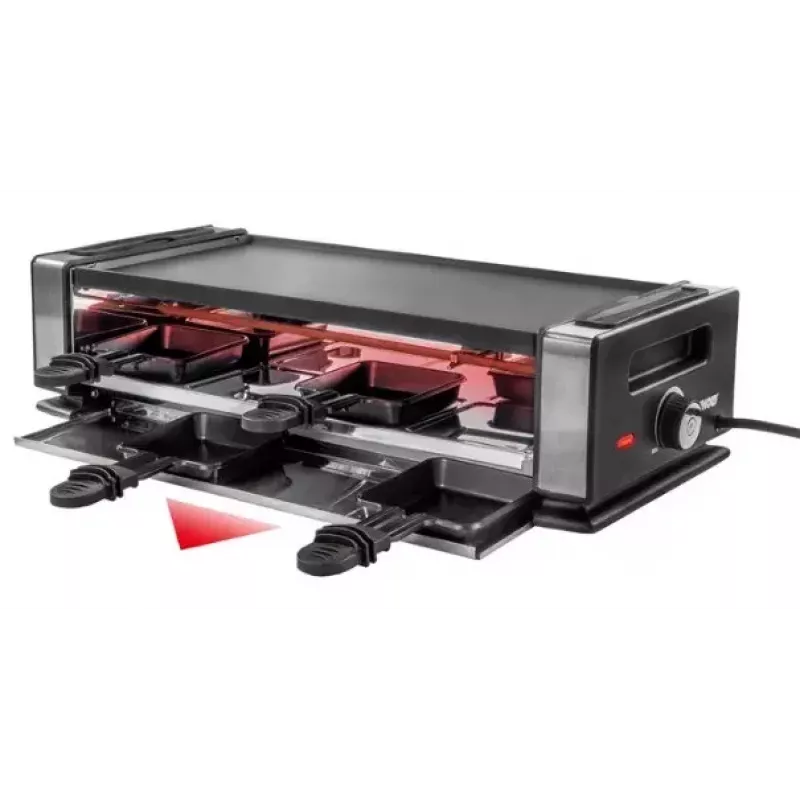 Unold 48730 rakletes grils 8 personām 1200 W melns, nerūsējošais tērauds