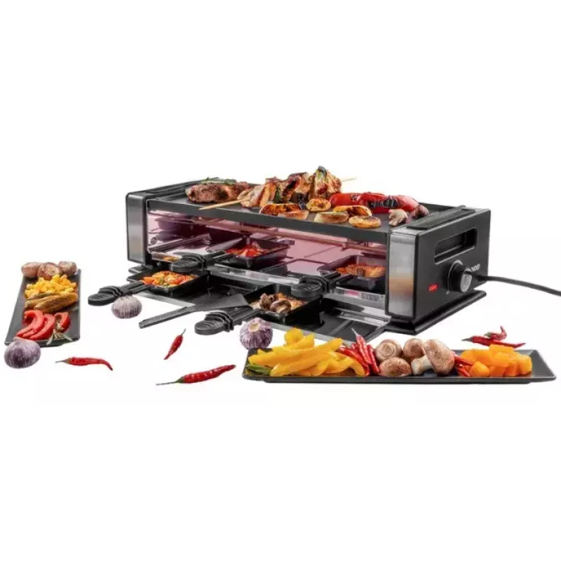 Unold 48730 rakletes grils 8 personām 1200 W melns, nerūsējošais tērauds