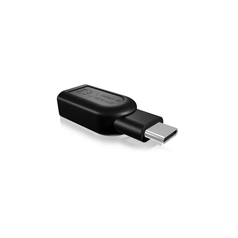 ICY BOX IB-CB003 USB 3.0 Type-C USB 3.0 Type-A Melns